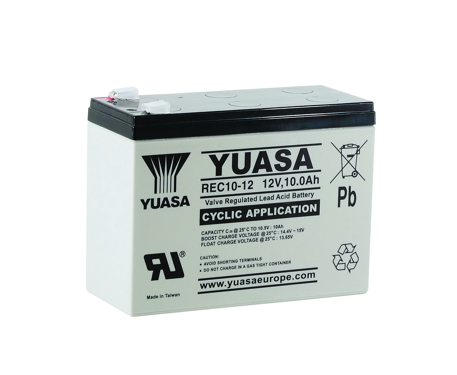 Bild Yuasa Bleiakku mit 12V und 10Ah – REC1012