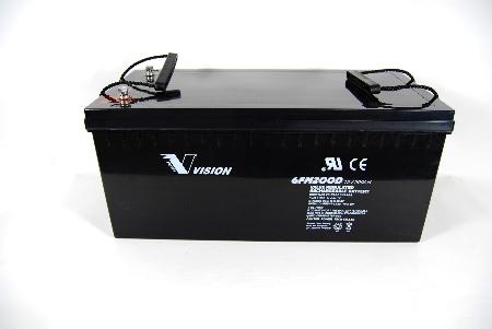 Bild VISION Bleiakku 6FM200DX mit 12V und 200Ah