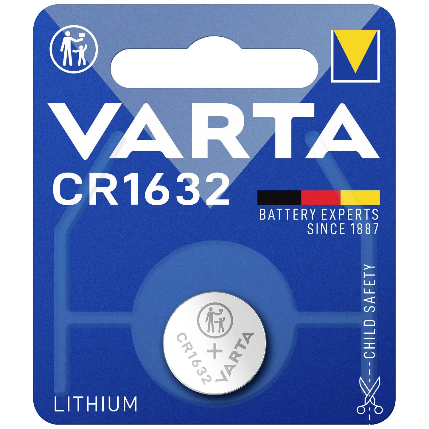 VARTA Professional Electronics Lithium Knopfzelle CR1632 3V (Einzelblister)