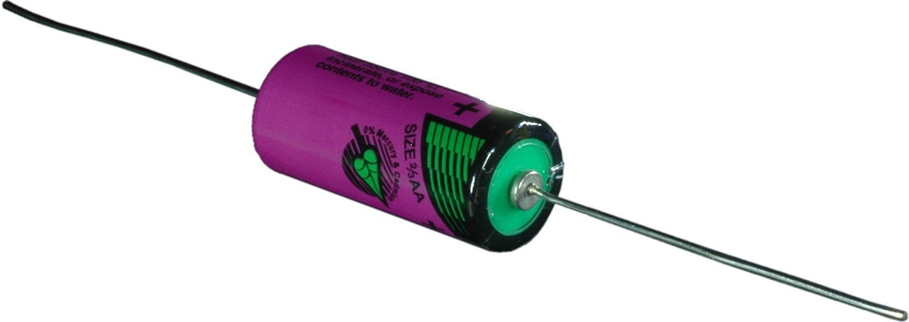 Tadiran Lithium SL-361P  2/3AA 3,6V 1,6Ah  axialer Draht