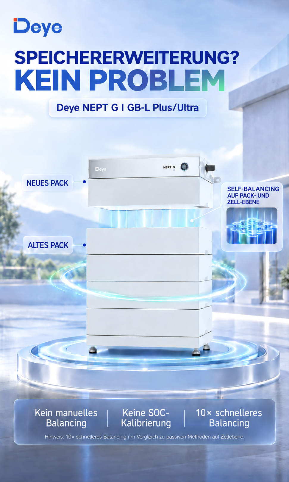 Deye GB-L34 Plus – 34.56 kWh modular high-voltage battery system
