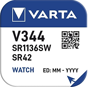 Varta Uhrenbatterie 344 / SR42SW (Low Drain)