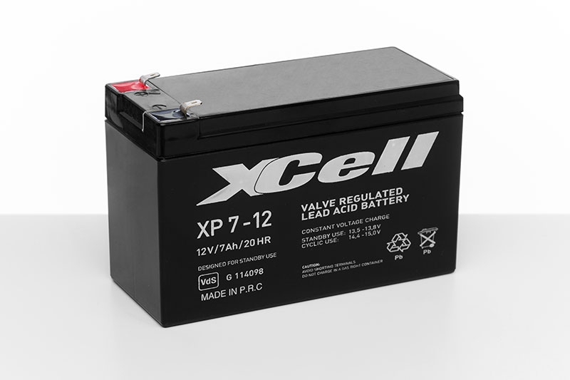 XCELL XP7-12 AGM Industriebatterie – 12 V und 7,0 Ah XCELL XP7-12 AGM Industriebatterie – 12 V und 7,0 Ah