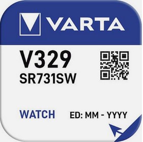 Varta Silberoxid Uhrenbatterie V329 / SR731SW 1,55 V