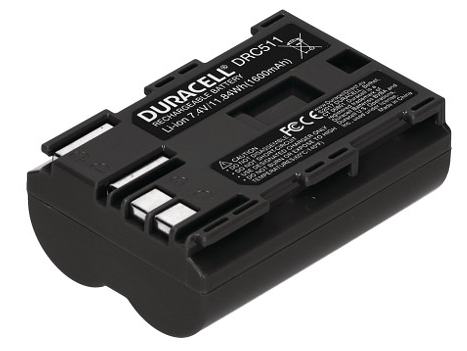 Bild Duracell Camcorderakku DRC511 LiIon 7,4V/1.600mAh DURCANONBP511/BP512