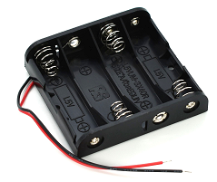 Batteriehalter mit Kabel  für 4x AA