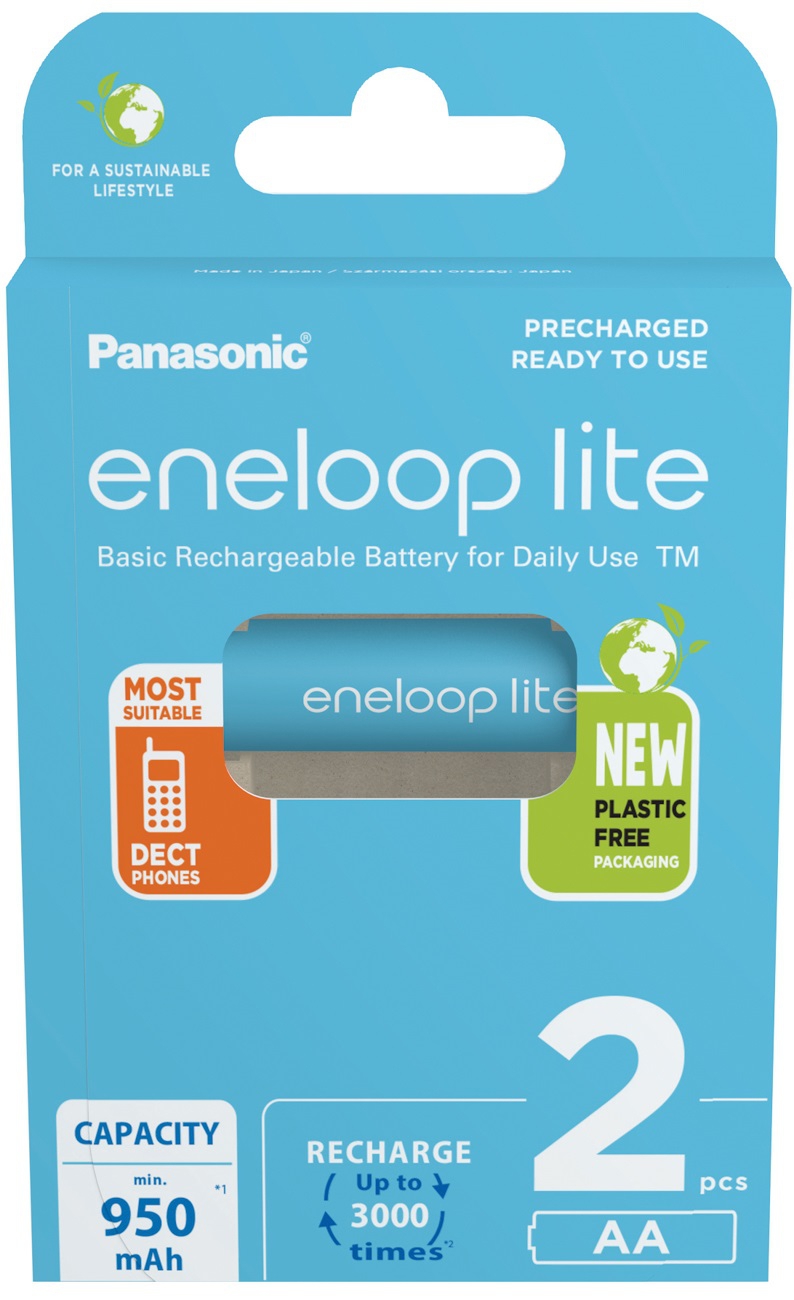 Panasonic Eneloop Lite BK-3LCCE im 2er Blister (Karton)