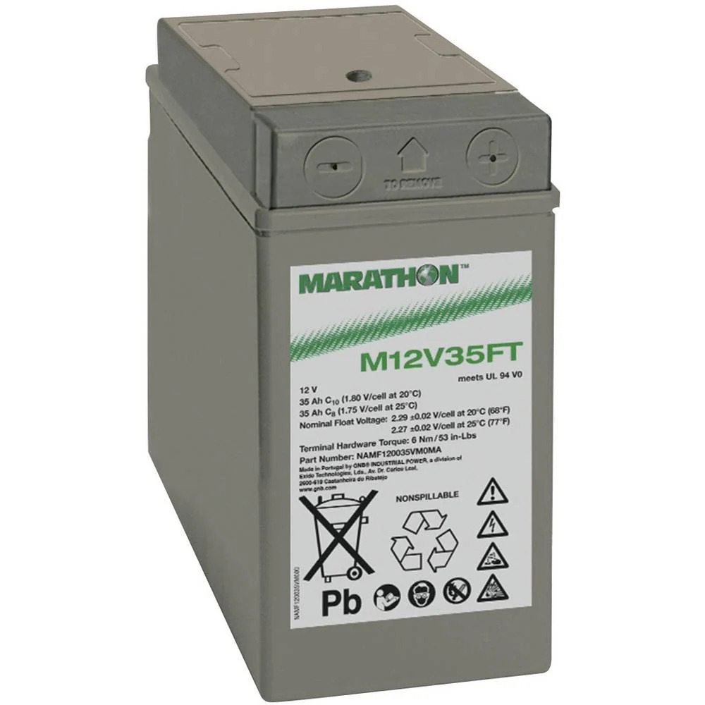 Datenblatt Exide Marathon M12V35FT V0 – 12 V 35 Ah Front-Terminal Bleiakku