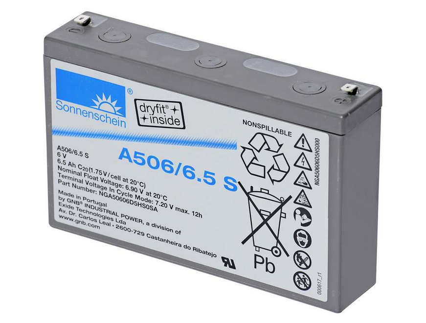 Artikelbild Sonnenschein Bleiakku A506/6,5 S – 6 V 6,5 Ah Gel-Akku