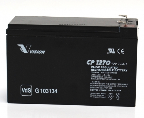 Bild Vision Bleiakku CP1270F2 mit 12V und 7Ah