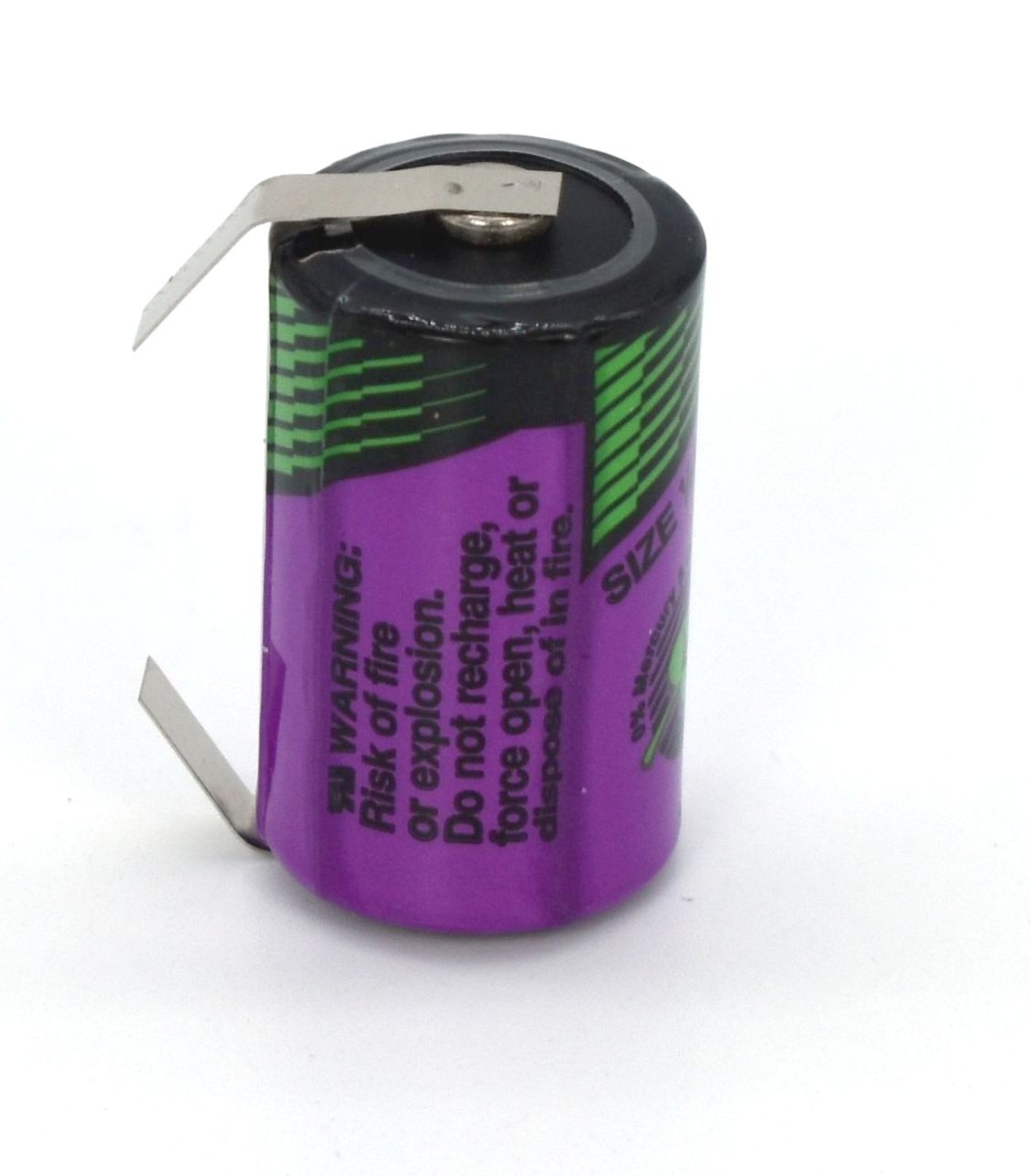 Tadiran SL-350T Lithium Batterie 1/2 AA mit 3,6 V und 1,2 Ah, mit Lötfahnen Tadiran SL-350T Lithium Batterie 1/2 AA mit 3,6 V und 1,2 Ah, mit Lötfahnen