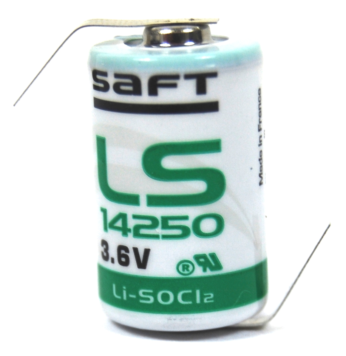 SAFT Lithium 1/2AA 3,6V 1,2Ah Z Lötfahne