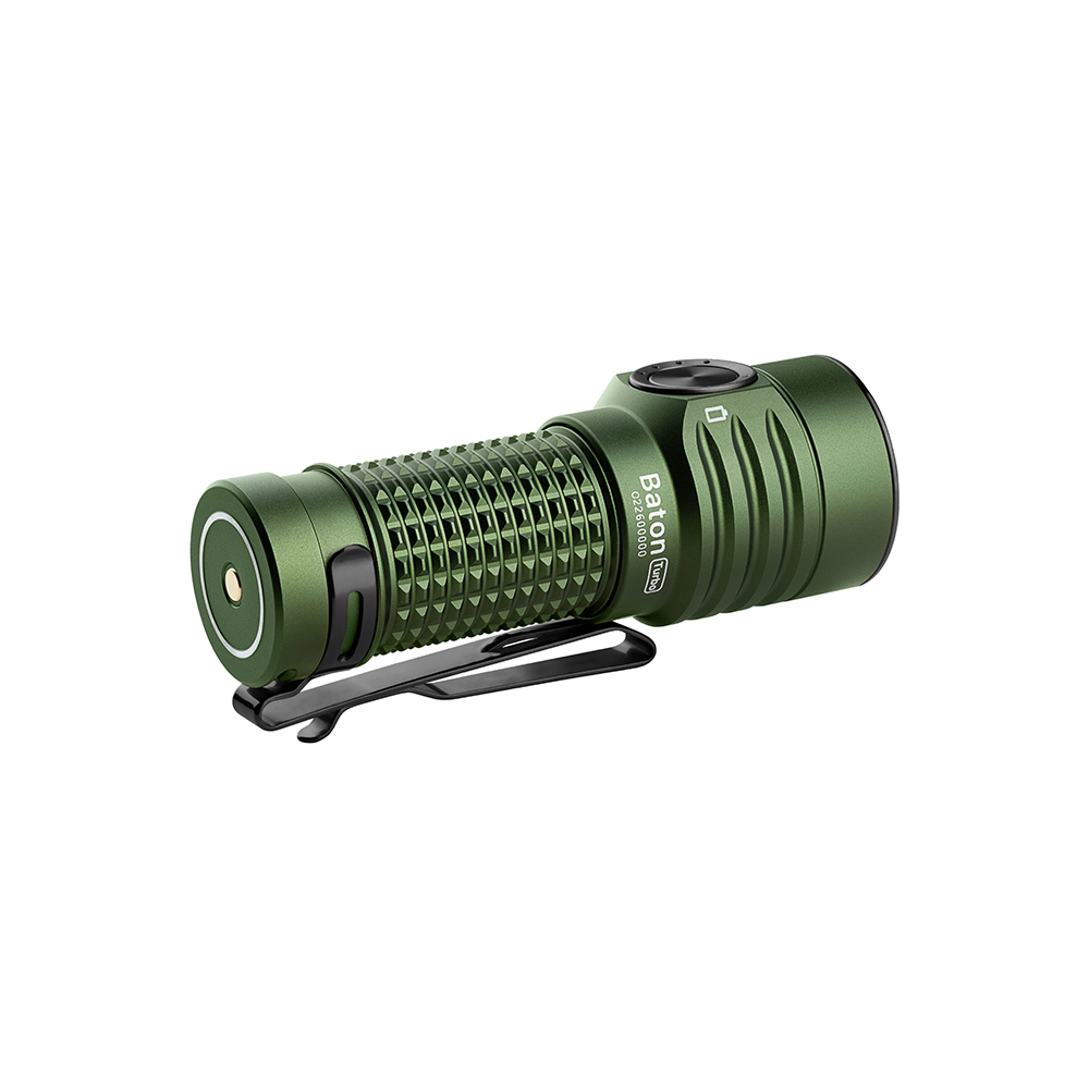 OLight Baton Turbo Professionelle LED Taschenlampe (OD Green)