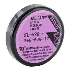 Bild Tadiran SL-889P Hochleistungs-Lithium Batterie mit 3,0 V und 1,0 Ah, mit Pins