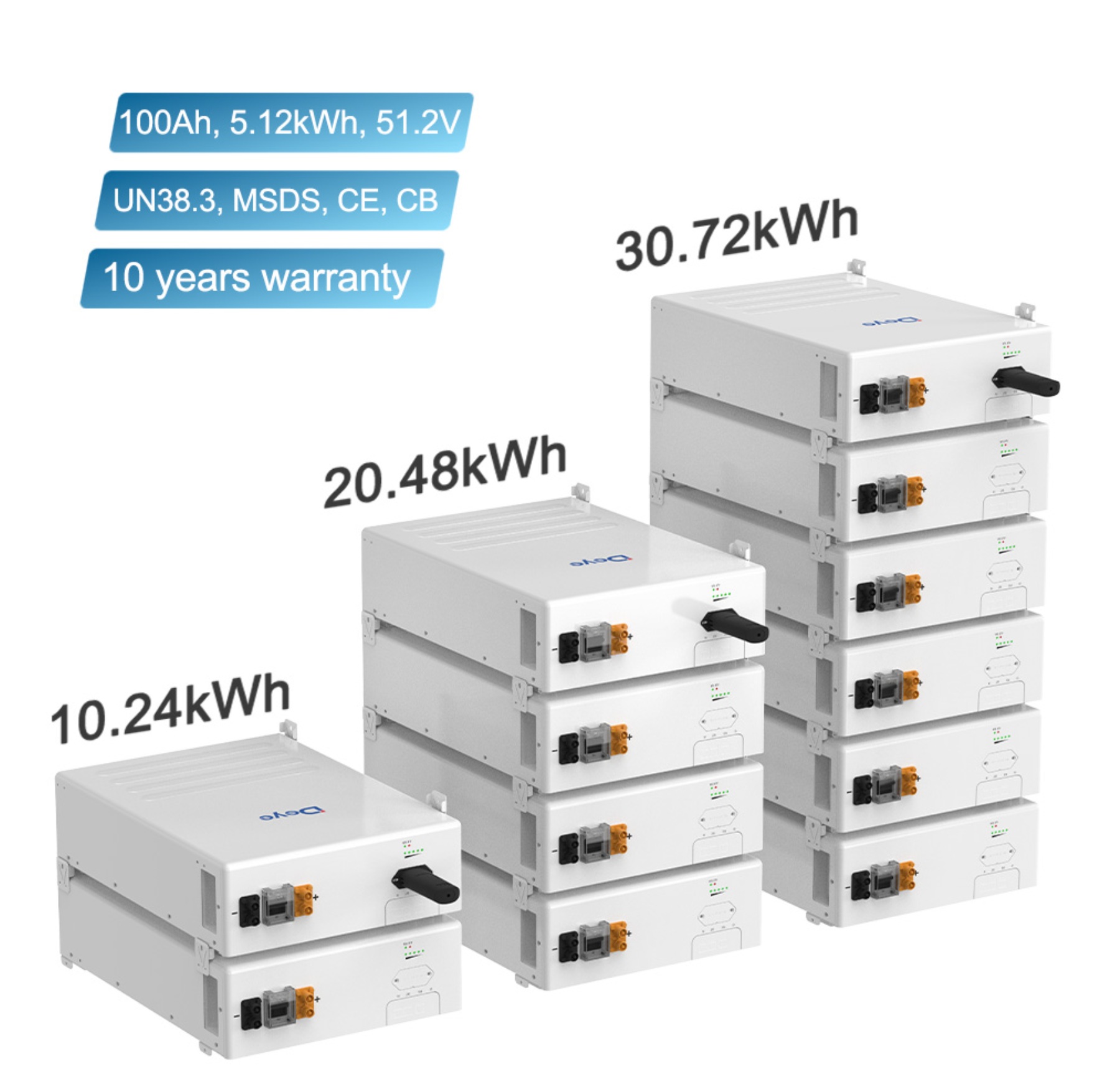 Deye SE-F5 Pro-C – Fortschrittlicher LiFePO4-Speicher – 51,2V / 5,12 kWh