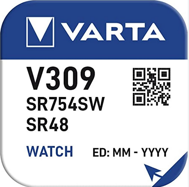 Varta Uhrenbatterie 309 / SR48SW (Low Drain)
