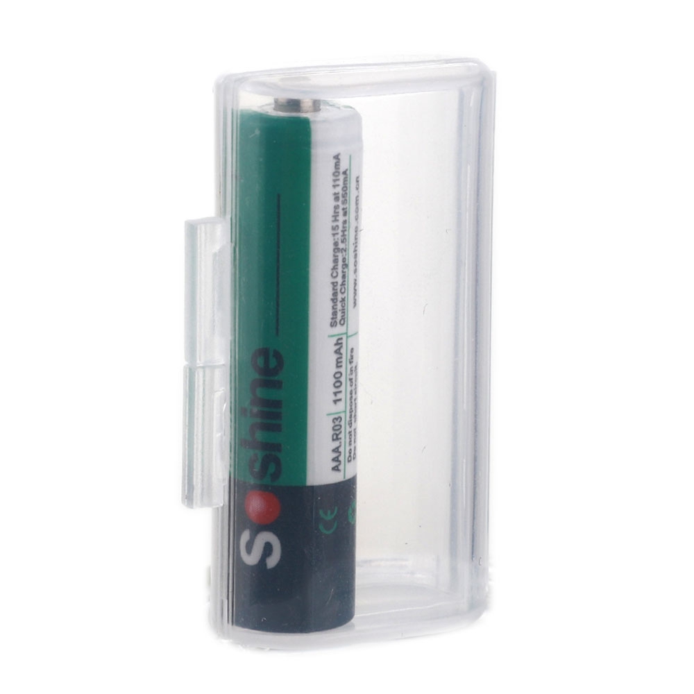 Soshine Batteriebox 2x Micro (AAA), 10440 Soshine SBC-002 (L x B x H) 47.3 x 28 x 14 mm