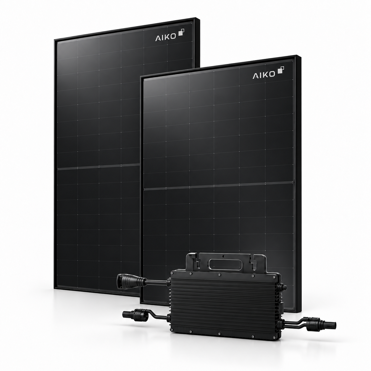 BKW-Komplettset 800W / 960Wp mit 2x AIKO Neostar 3S+ 480W Full Black & Hoymiles HiFlow 800 Pro