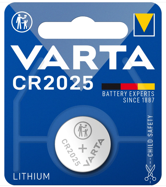 Varta Lithium Knopfzelle CR2025 - Langlebige Energie im Einzelblister