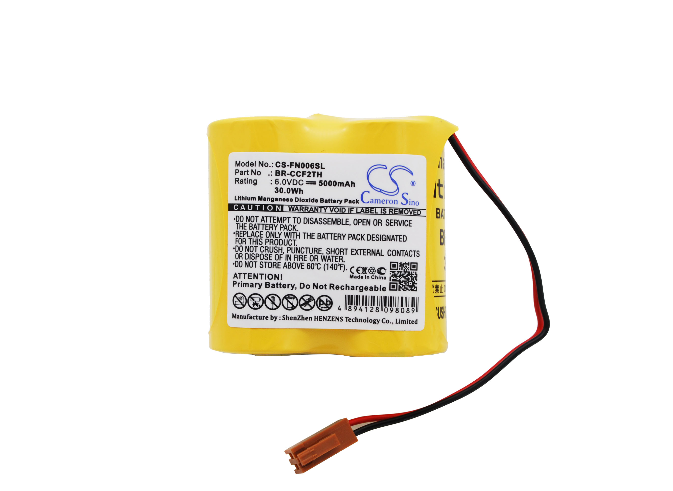 Produktbild PANASONIC Lithium CNC Batterie BR-CCF2TH 6V 5000mAh