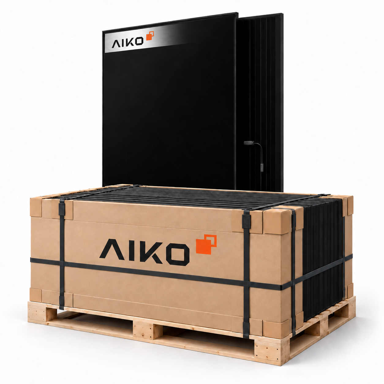 AIKO Neostar 3S+54 480W Glas-Glas Full Black – 37 Stück Originalpalette (17,76 kWp)