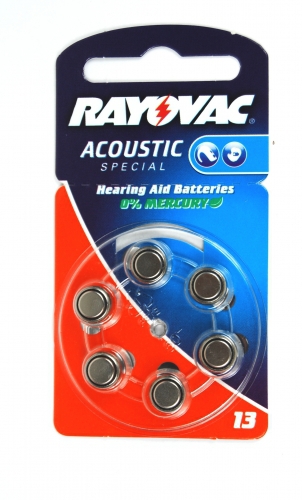 Rayovac Hörgeräte-Batterie 13AC im 6er-Blister