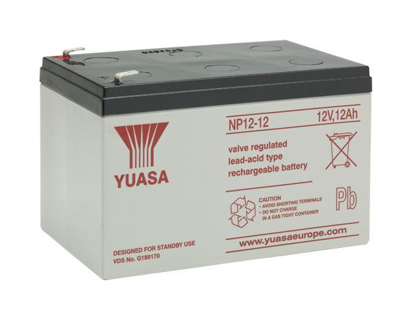 Yuasa Bleiakku mit 12V und 12Ah – NP12-12 VDS