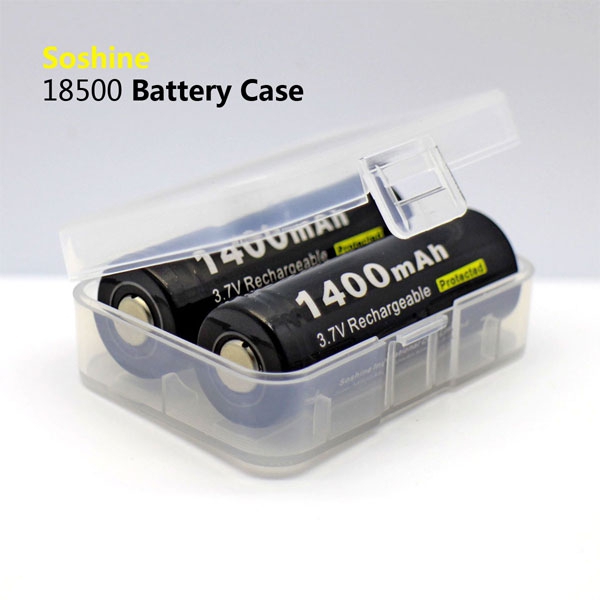Soshine Batteriehalter 2x 18500, 16340 Soshine SBC-016 (L x B x H) 60 x 43 x 20 mm