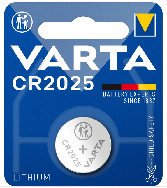 Varta Lithium Knopfzelle CR2025 Einzelblister