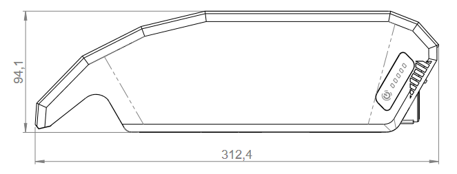 Bild Beltrona E-Bike Rahmenakku für Bosch Active/Performance 36V 15Ah