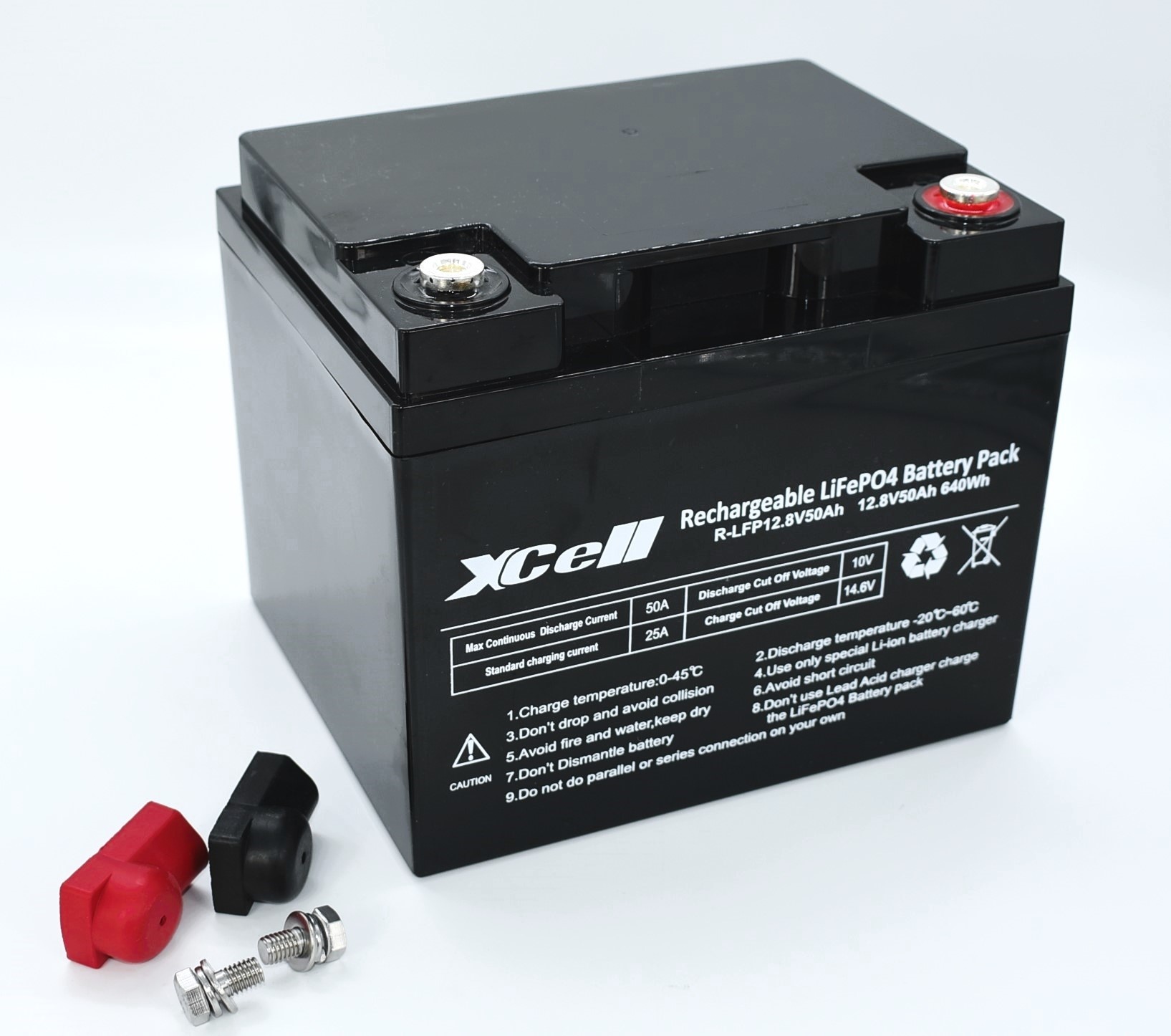 Bild XCELL LFP1250L LiFePO₄ Akku mit 12,8 V und 50 Ah