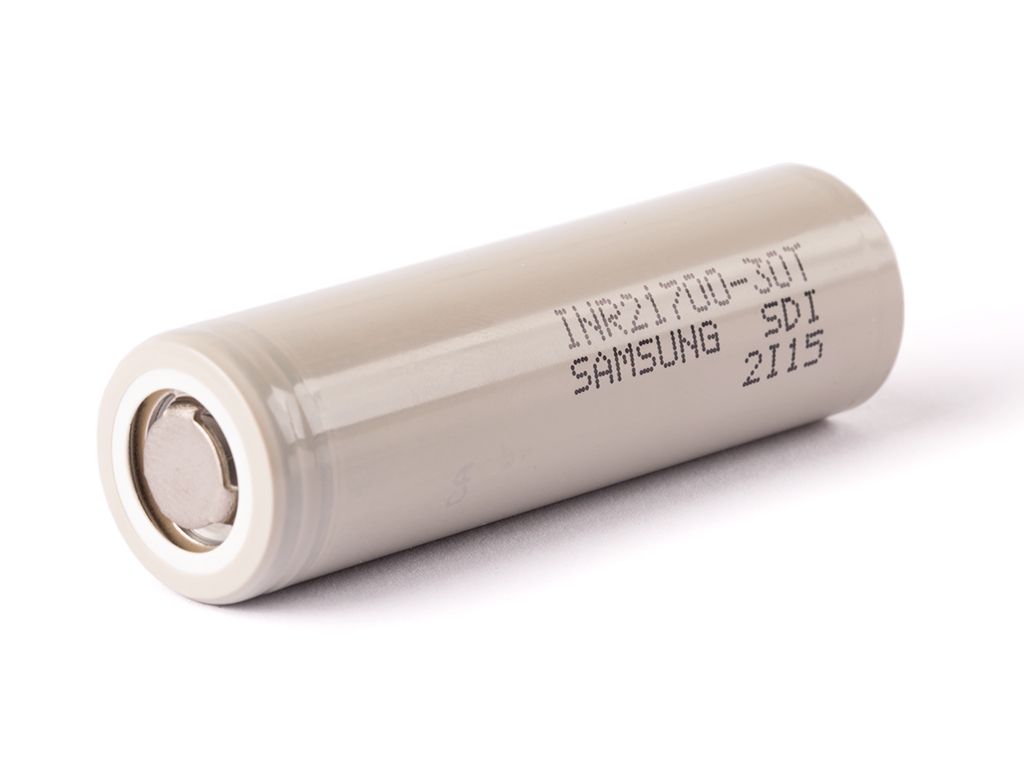 Samsung 21700-30T – Hochleistungs-Lithium-Ionen-Akku mit 3000 mAh Samsung 21700-30T – Hochleistungs-Lithium-Ionen-Akku mit 3000 mAh