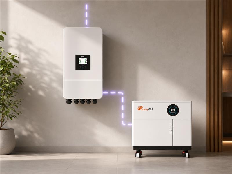Niedervolt PV-Set bestehend aus: Deye SUN-8kW 3Phasen Hybrid-Wechselrichter & Felicity FLS48100SG2 Batteriespeicher mit 10,24 kWh