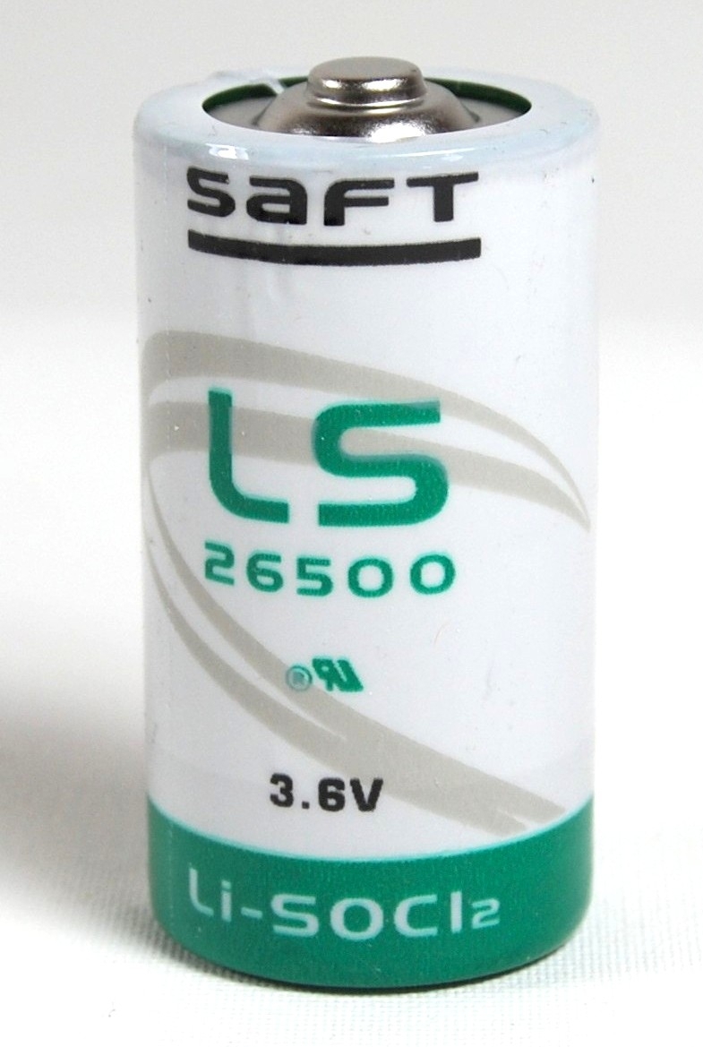Produktbild Saft Lithium Rundzelle LS26500 mit 3,6 V und 7,7 Ah