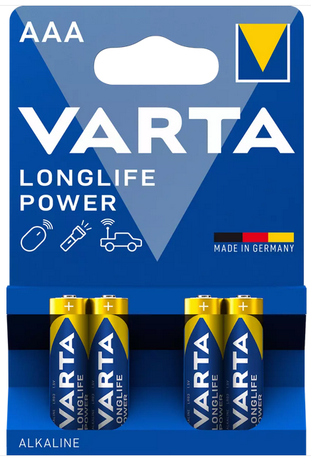 Varta Longlife Power Batterie 4903 / LR3  4er-Blister