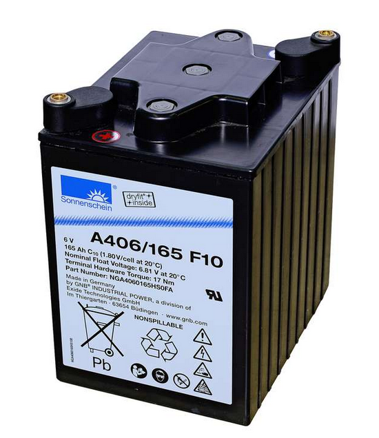 Bild Sonnenschein A406/165 F10 – 6 V 165 Ah Gel-Batterie