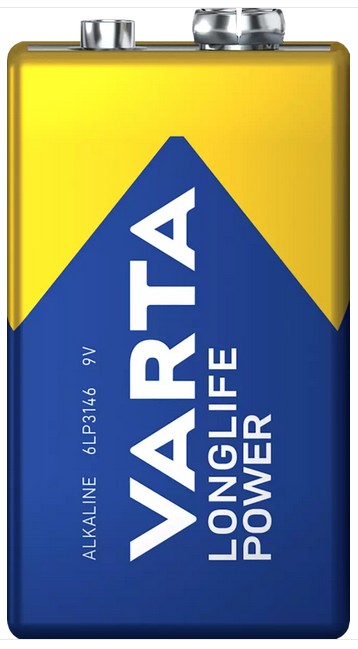 Varta Longlife Power Alkaline Batterie 4922 / 6LR61 9V