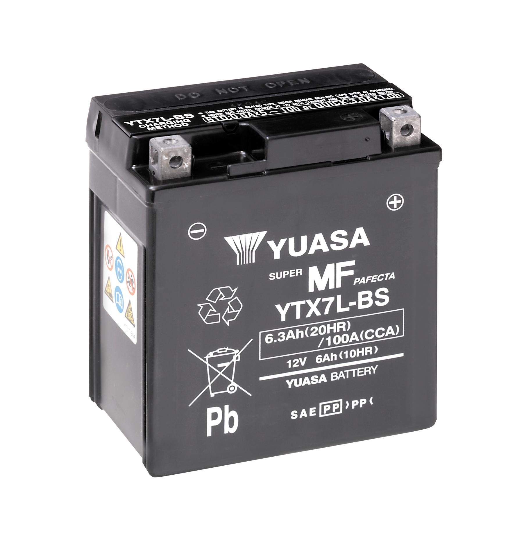 Yuasa Motorrad Batterie YTX7LWC     12V/6,3Ah