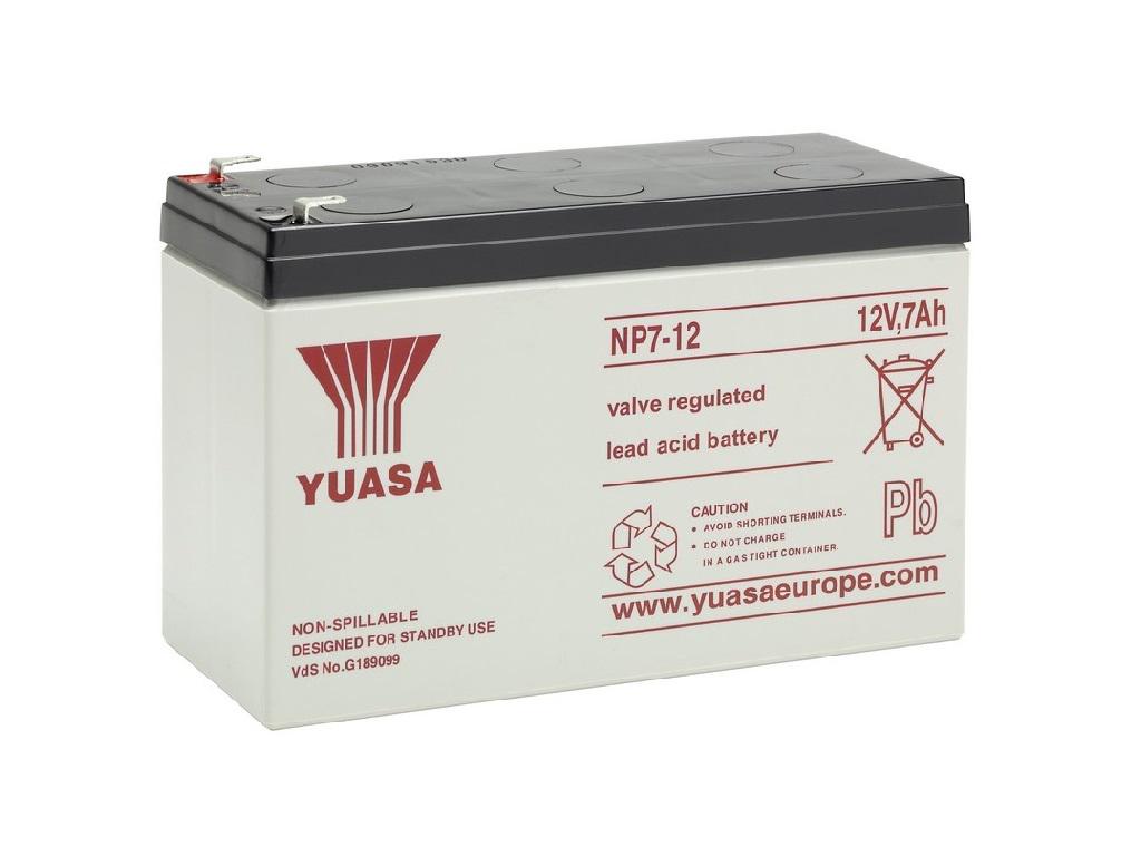 Yuasa Bleiakku mit 12V und 7Ah – NP7-12