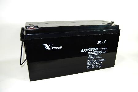 Vision Bleiakku 6FM150DX Cyclic 12 V 150 Ah 485x172x240mm 240mm über Pole