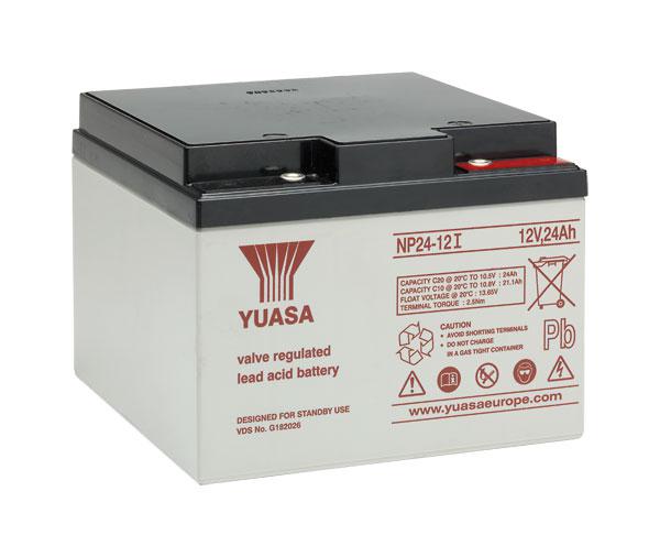 Yuasa Bleiakku mit 12V und 24Ah – NP24-12I VdS
