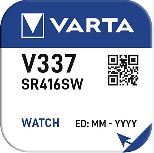 Varta Uhrenbatterie 337 / SR416SW (Low Drain)