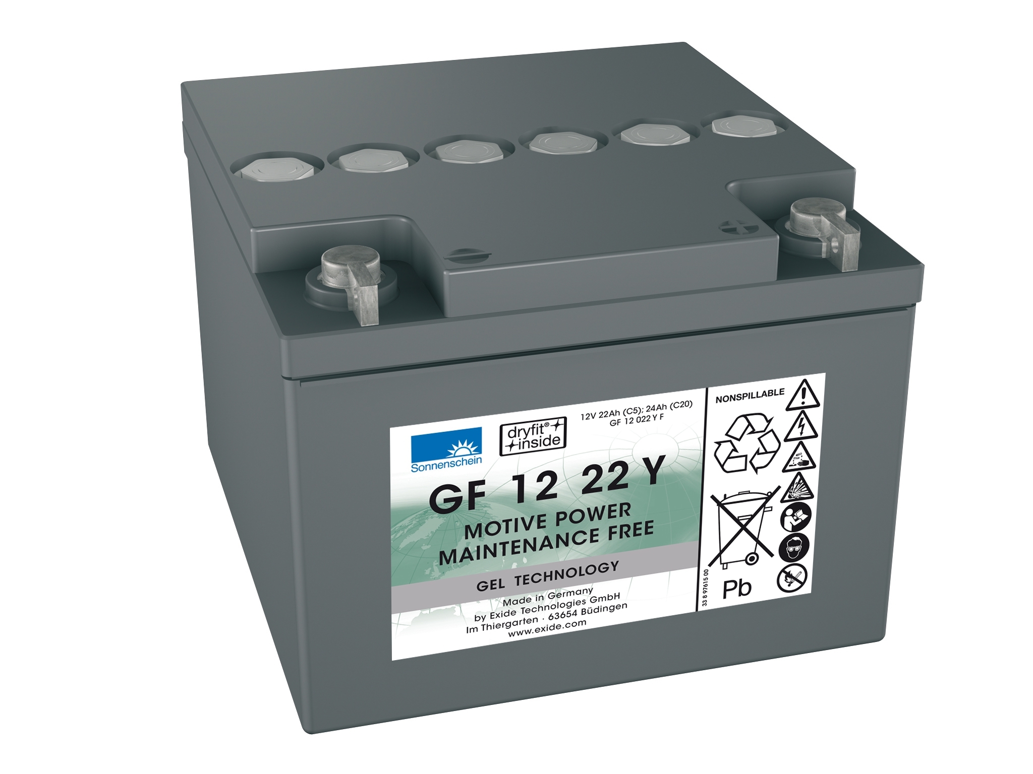 Bild Sonnenschein A512/25 G5 Blei-Gel-Akku 12V 25Ah