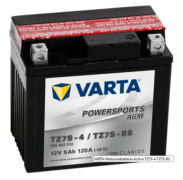 Varta Motorradbatterien 507902011