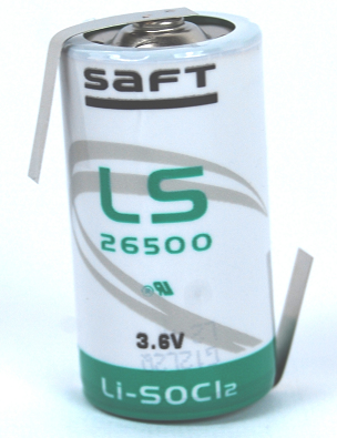 SAFT Lithium C 3,6V 7,7Ah mit HBG Lötfahne