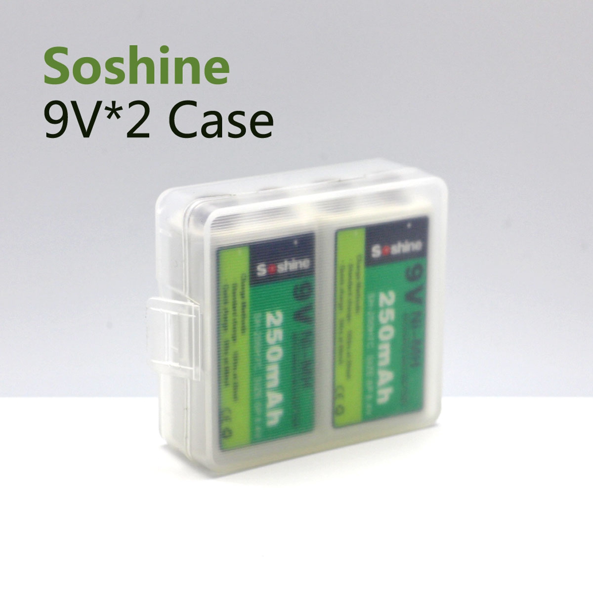 Soshine SBC-003 Custodia Portabatterie In Plastica Per 4 Pile AAA O 10440 - Dimensioni 49,5x48,2x14,8 Mm