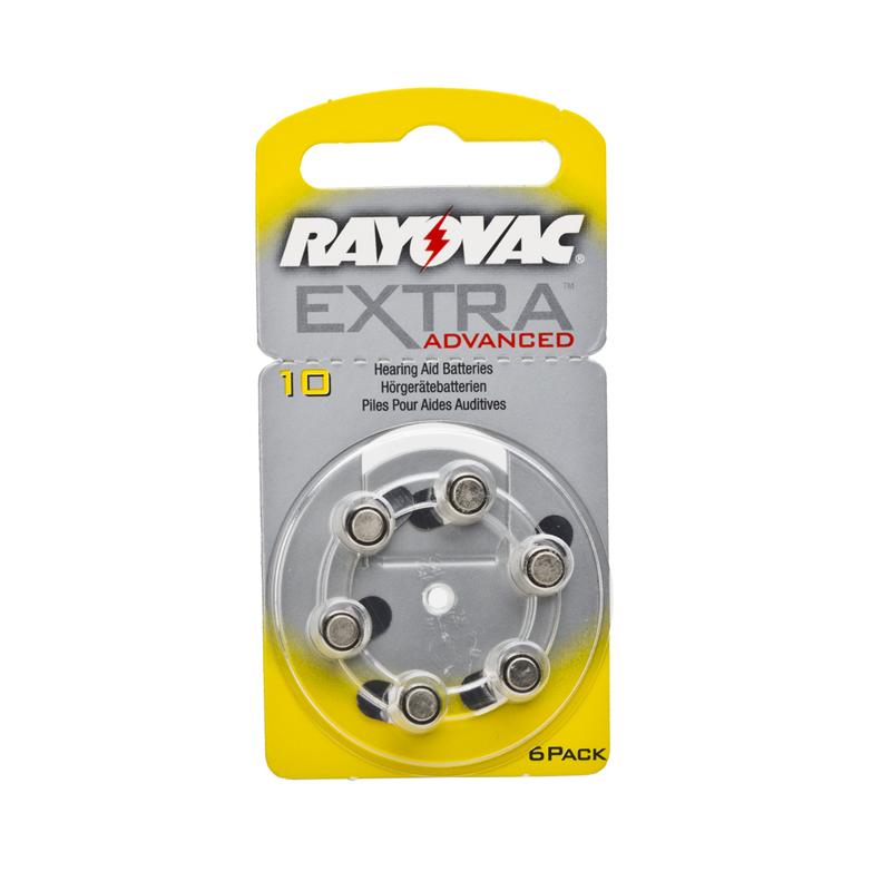 Rayovac Hörgeräte-Batterie 10AC 6er-Blister – Zuverlässige Energie für Ihr Hörgerät