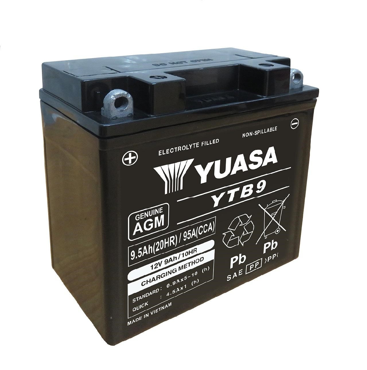 Bild Yuasa Motorrad Batterie  YTB9     12V/9,5Ah
