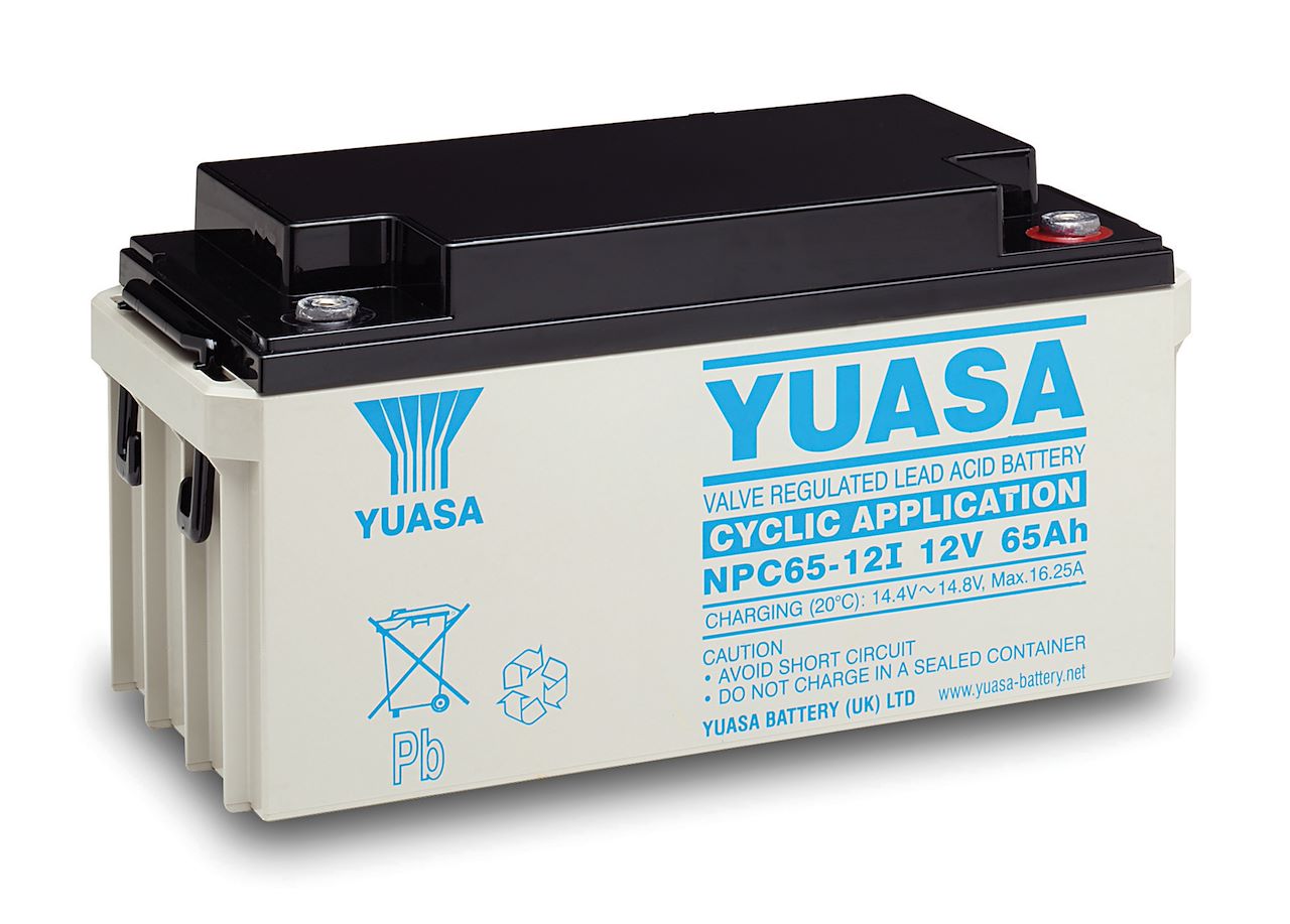 Yuasa Bleiakku mit 12V und 65Ah – NPC65-12I