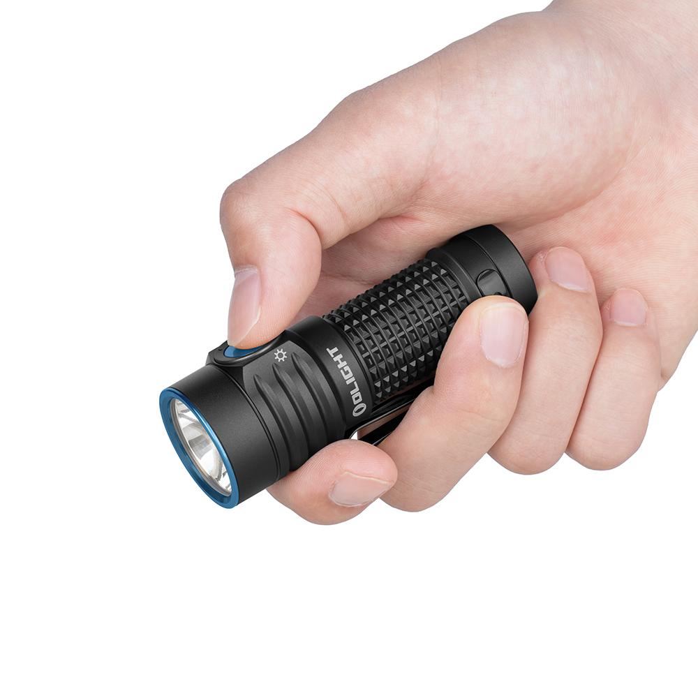 OLight Baton Turbo Professionelle LED Taschenlampe (Schwarz)
